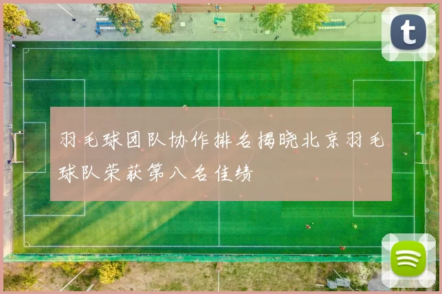 羽毛球团队协作排名揭晓北京羽毛球队荣获第八名佳绩